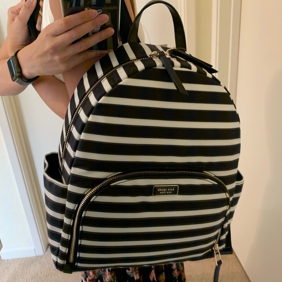 KATE SPADE LARGE BACKPACK DAWN SAILING STRIPE - Picture 4 of 8